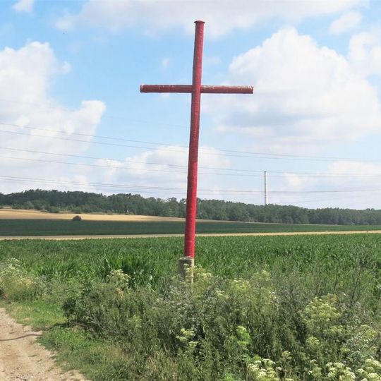 Červený kříž u polní cesty severně od Cítova