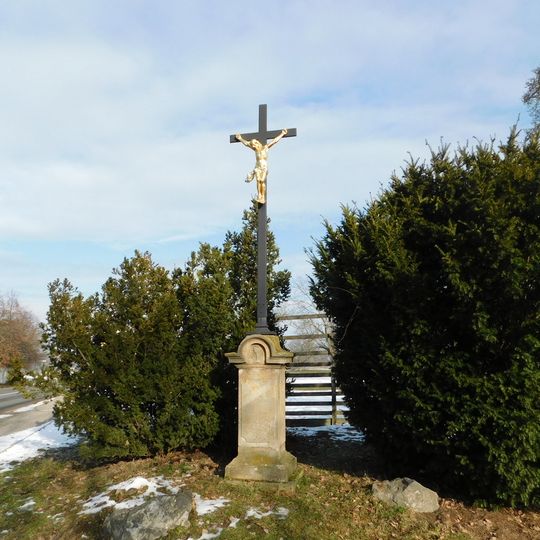 Kříž v Zámecké ulici v Lánech