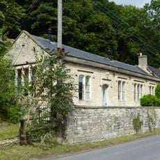 School and school house with boundary walls