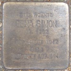 Stolperstein dedicated to Erna Simon