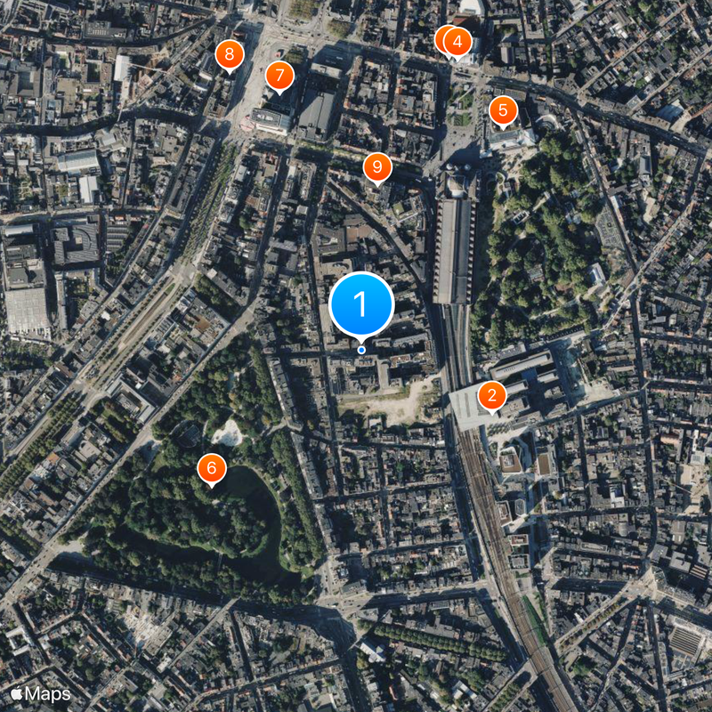 Antwerp diamond district Map
