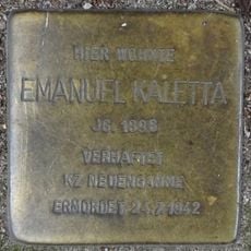 Stolperstein à la mémoire d’Emanuel Kaletta