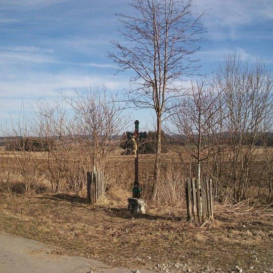 Kříž nad Těmicemi u vrchu Včelnice