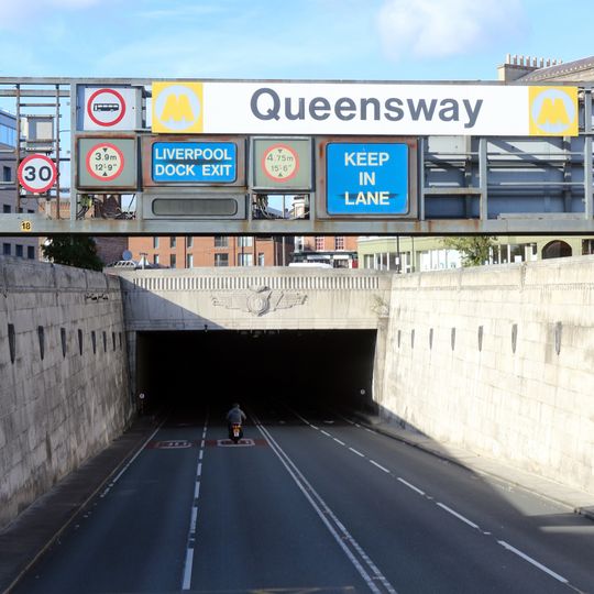 Birkenhead entrance to Queensway Tunnel