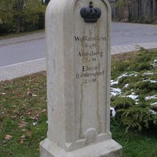 Royal Saxon milestone Poststraße Marienberg
