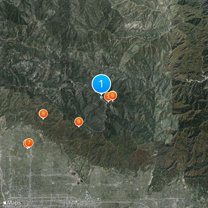 KCAL-TV Map