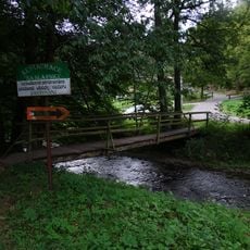 Lávka přes Zbirožský potok nad Slapnicí