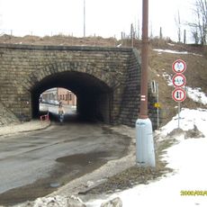 Železniční most přes Vitorazskou ulici v Českých Velenicích