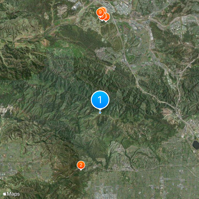 Santa Susana Mountains Map