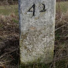 Chesterfield Canal, Canal Milepost To South East Of Shaw Lock 62 At Sk 7381 9298