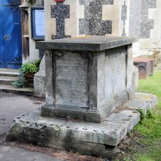 Tomb of the Hall family in the churchyard of St Nicholas