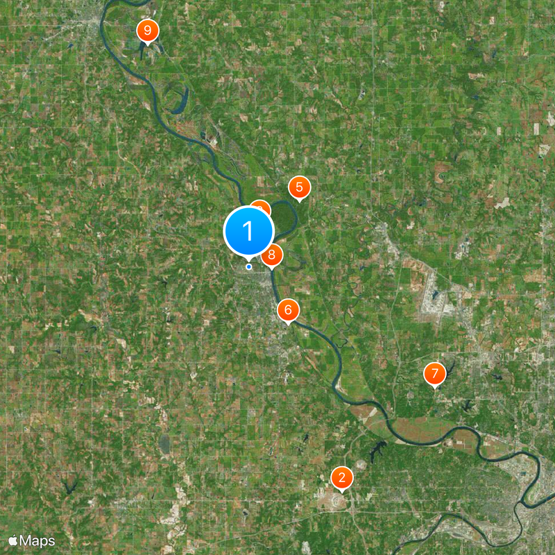 Pénitencier fédéral de Leavenworth Carte