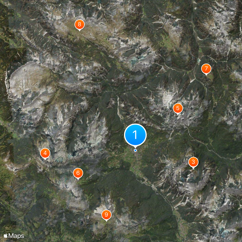 Cortina d'Ampezzo Karte