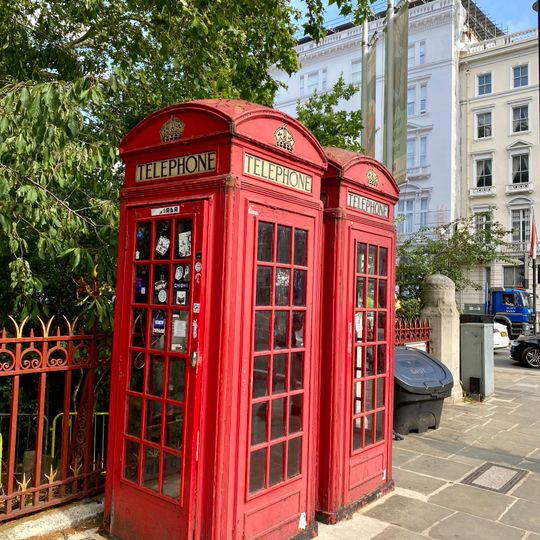 Northernmost K2 Telephone Kiosk At Junction With Cromwell Road