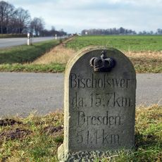 Royal Saxon milestone Stiebitz