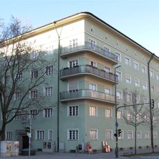 Teil eines Mietshausblocks