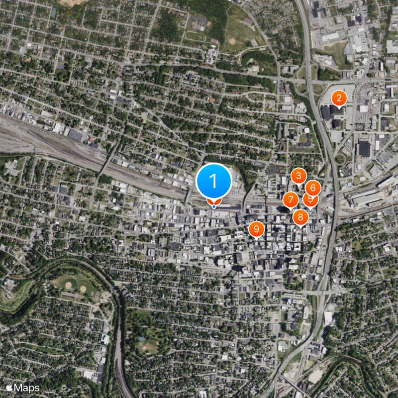 Norfolk and Western Railway 611 Mapa