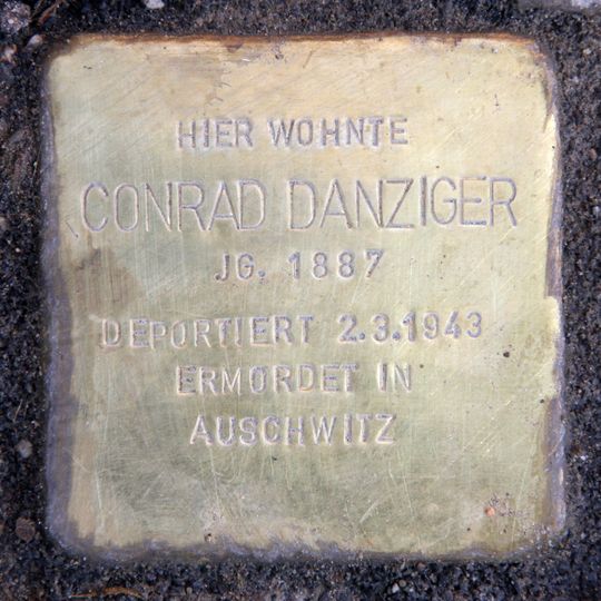 Stolperstein en memoria de Conrad Danziger