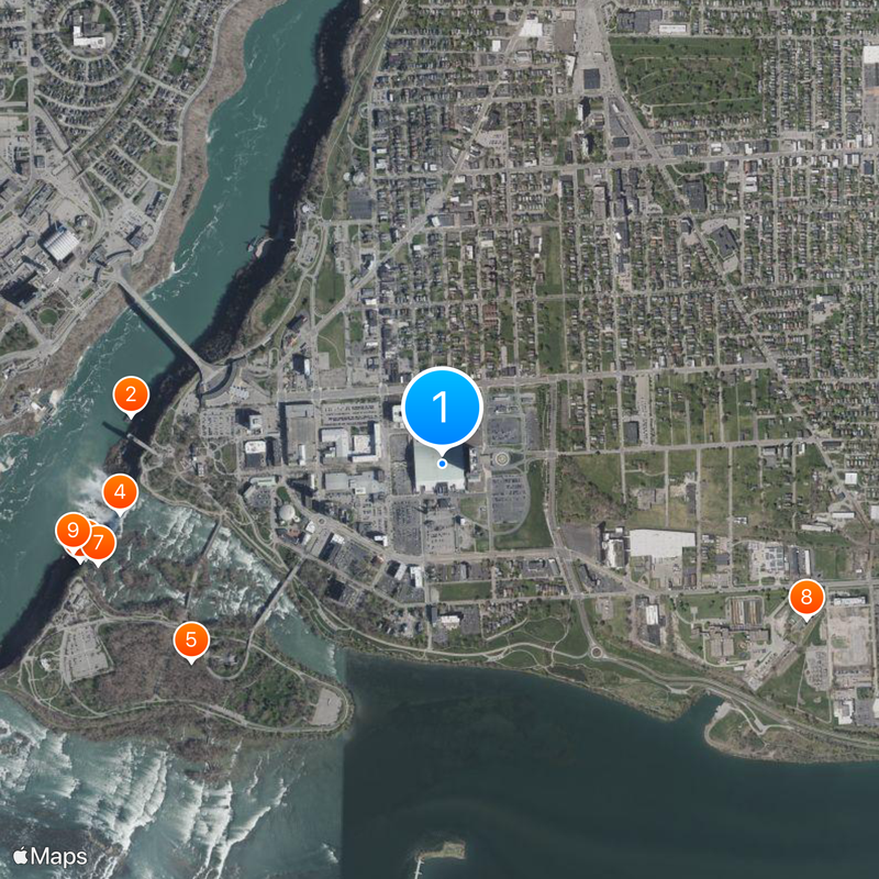 Seneca Niagara Casino & Hotel Map