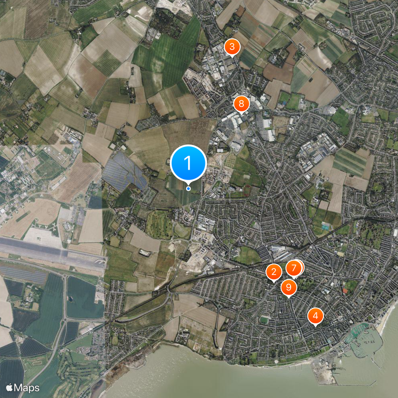 Isle of Thanet Map