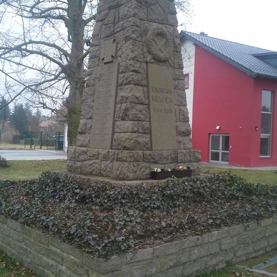 Kriegerdenkmal für die Gefallenen des 1. Weltkrieges Alte Kirchstraße 4