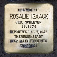 Stolperstein à la mémoire de Rosalie Isaack