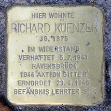 Stolperstein dedicated to Richard Kuenzer