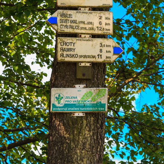 Rozcestník Šantrůček - rybník