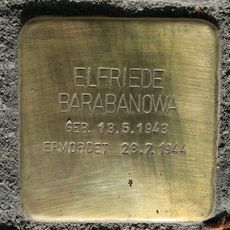 Stolperstein en memoria de Elfriede Barabanowa