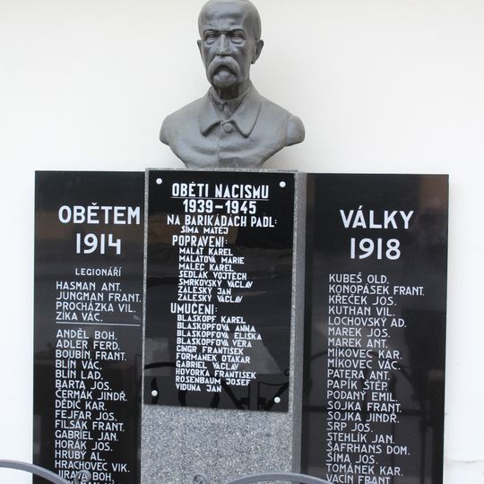 World wars memorial in Nižbor