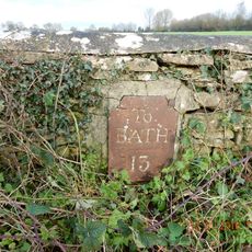Milestone, Packhorse Bridge over River Avon, eastern approach