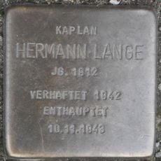 Stolperstein en memoria de Hermann Lange