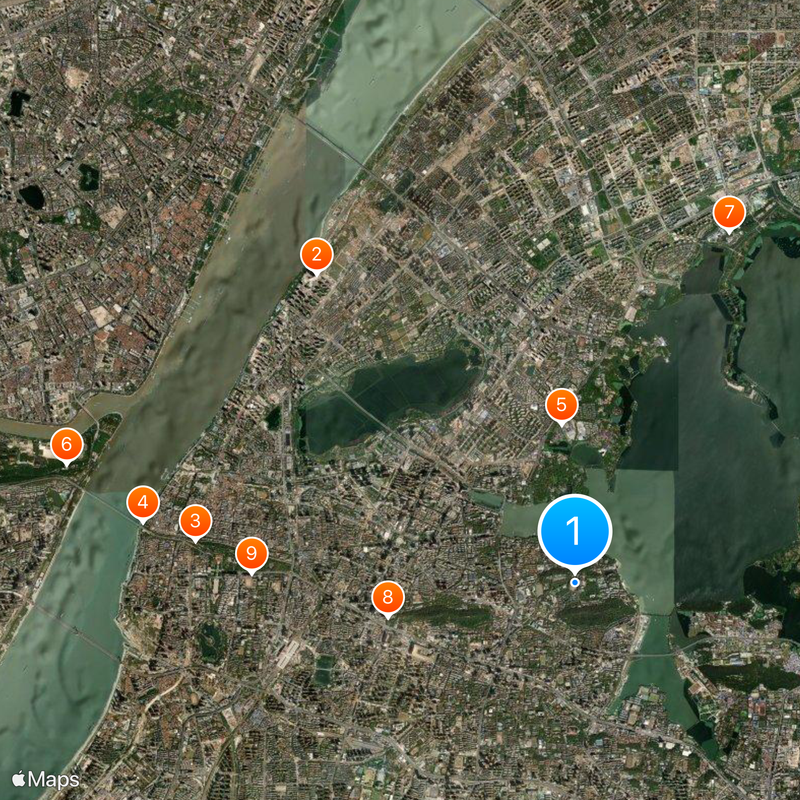 Wuhan University Map
