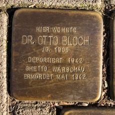 Stolperstein dedicated to Otto Bloch