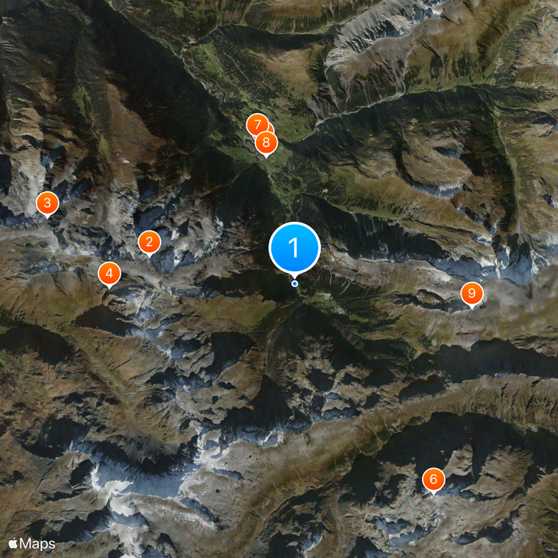Glacier Express Map