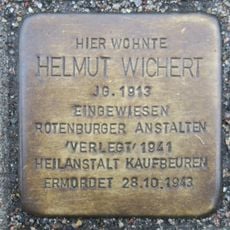 Stolperstein dedicated to Helmut Wichert