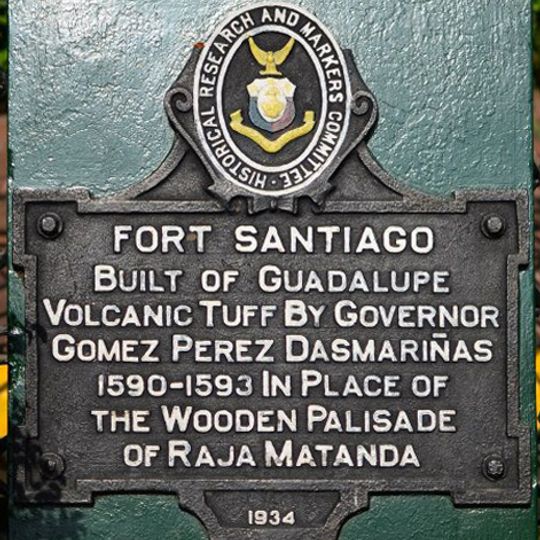 Fort Santiago historical marker