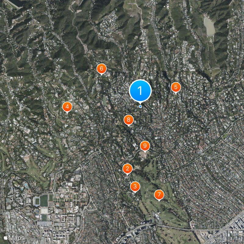 Harold Lloyd Estate Karte