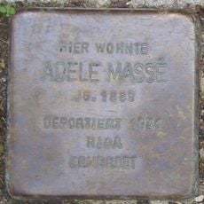 Stolperstein en memoria de Adele Massé