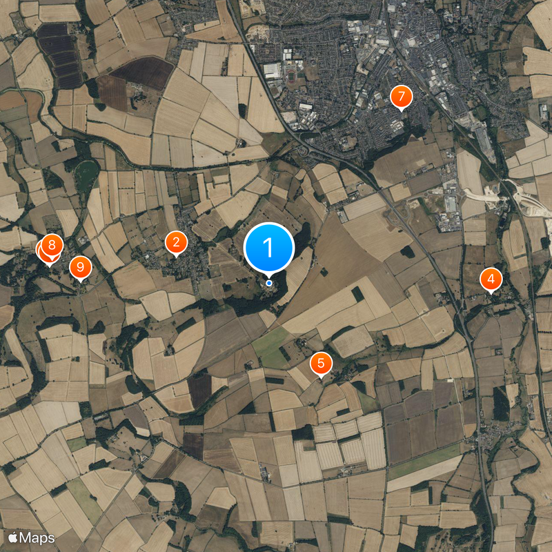 Harlaxton Manor Mapa