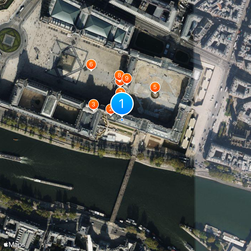 Psyche Revived by Cupid's Kiss Map