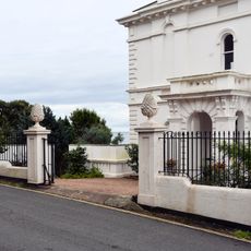 Forecourt Wall, Railings, Gates And Piers Immediately North Of Lion House