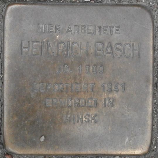 Stolperstein für Heinrich Basch
