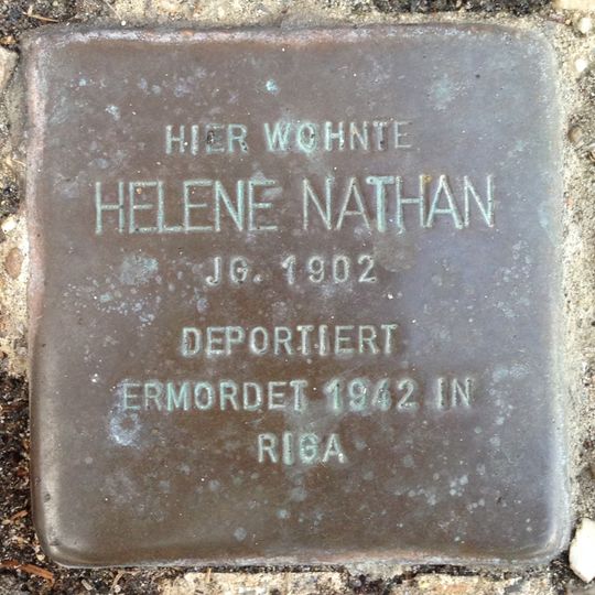 Stolperstein em memória de Helene Nathan