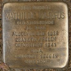 Stolperstein en memoria de Mathilde Rajsfus