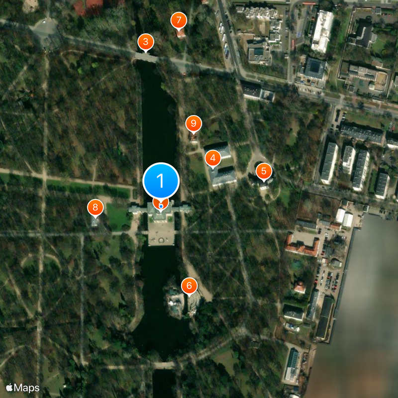 Palacio Łazienki Mapa