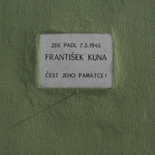 Pamětní deska Františka Kuny na Žižkově