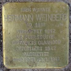 Stolperstein à la mémoire de Hermann Weinberg
