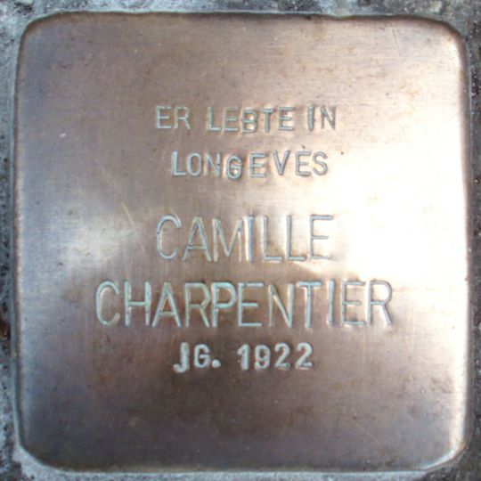 Stolperstein en memoria de Camille Charpentier