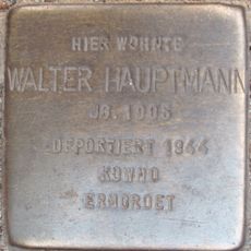 Stolperstein en memoria de Walter Hauptmann